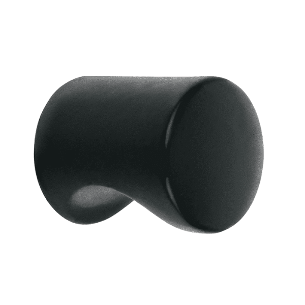 Bouton De Meuble Cylindre Noir