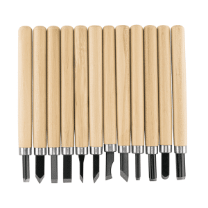 Set de 12 Outils de sculpture pour bois