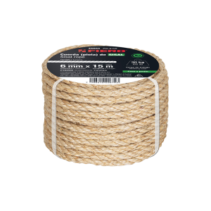 Corde En Sisal De 6 Mm X 15 M Naturelle Beige