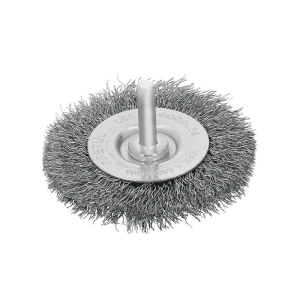 Brosses circulaires a fils grossiers pour 75 mm