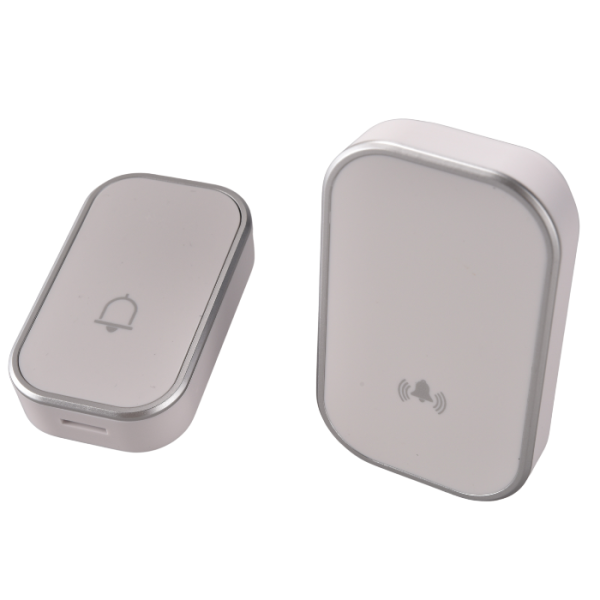 Sonnette sans fil 200M IP44 blanc