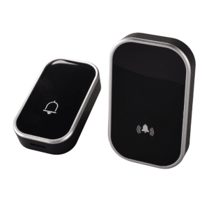 Sonnette sans fil 200 m ip44 noir