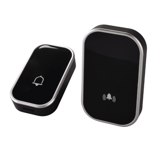 Sonnette sans fil 200 m ip44 noir