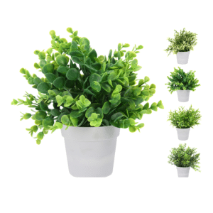 Plante artificielle en pot  blanc 24cm