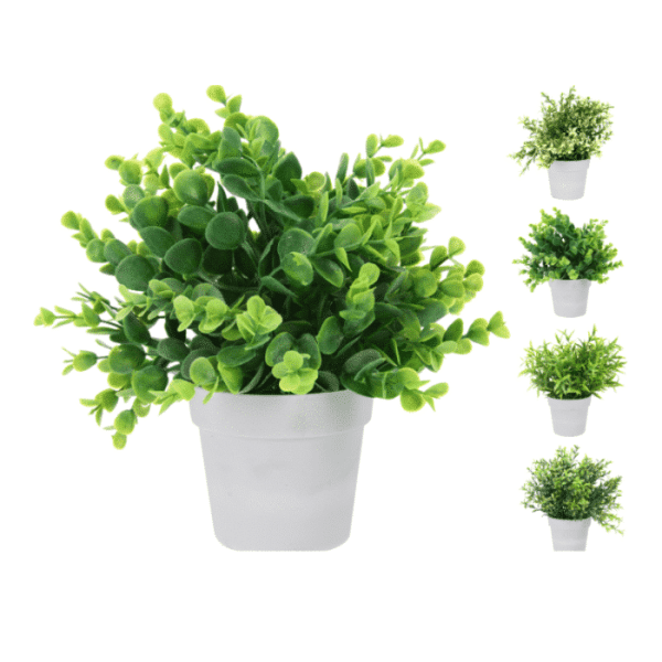 Plante artificielle en pot  blanc 24cm