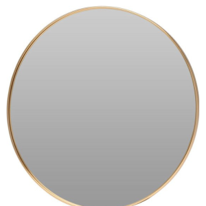 Miroir rond avec cadre doré 40 cm