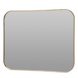 Miroir rectangle avec cadre doré 45x55 cm