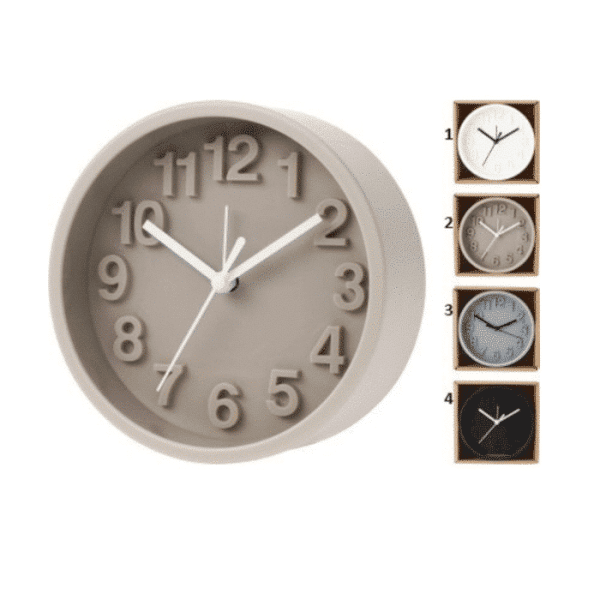 Horloge murale ronde 13x5cm