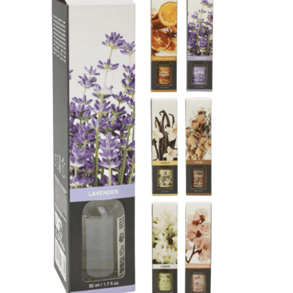 Diffusseur parfum 50ml 6 assorti