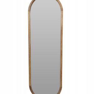 Miroir Ovale Avec Cadre En Bois De Manguier 115 X36 Cm