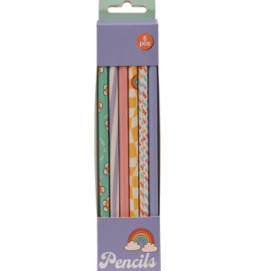 Set De 6 Crayons Hb Avec Gomme