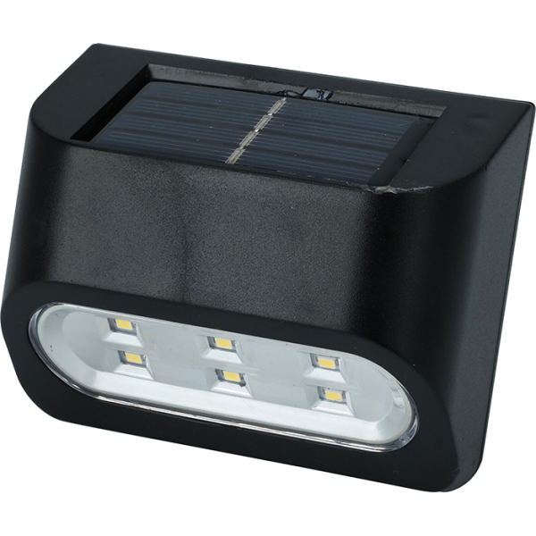 Applique murale solaire noir 19x7cm