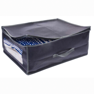 Housse De Rangement Avec Fenêtre 50X38Xh20Cm Noir