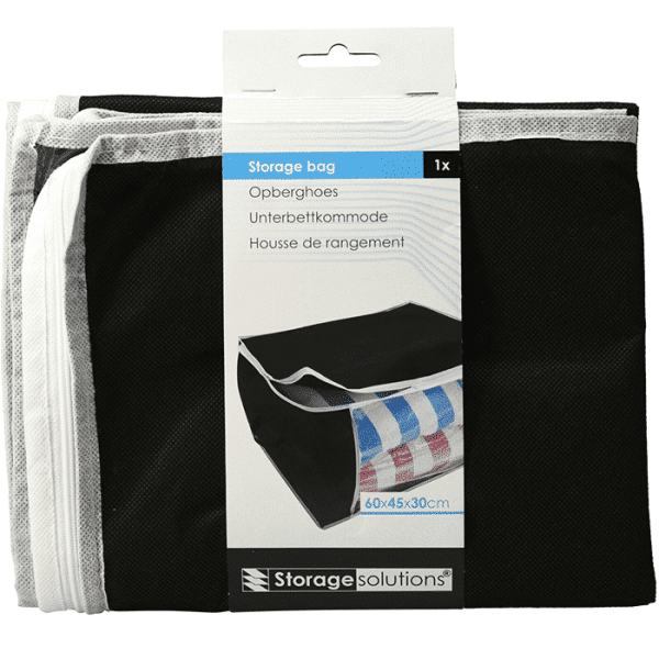 Sac De Rangement Noir 60X30X45Cm