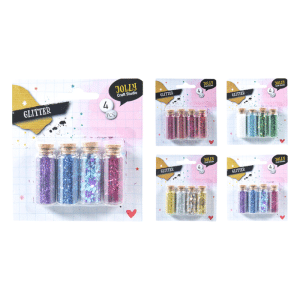 Set De 4 Bouteilles A Paillettes