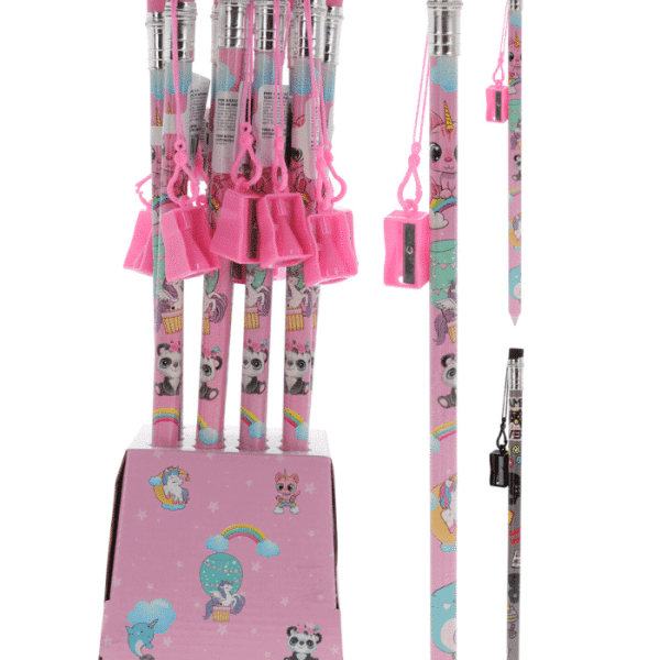 Crayon xl avec gomme et taille-crayon 39cm