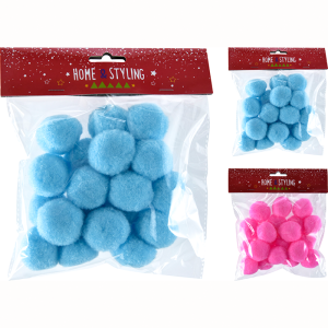 Lot De 20 Pompons En Polyester 4Cm