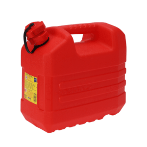 Jerrican 10 L hydrocarbure en plastique rouge