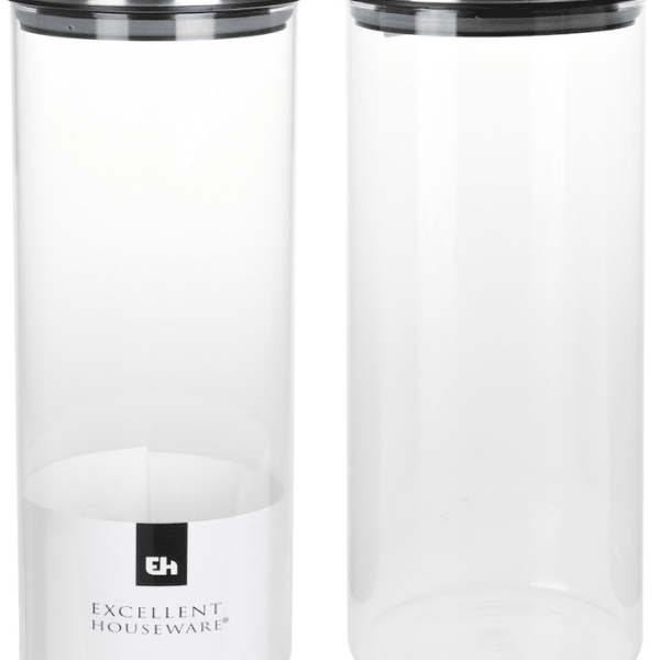 Bocal de conservation en verre avec couvercle 1800 ml