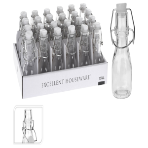 Petite Bouteille En Verre Avec Couvercle Basculant 75 Ml