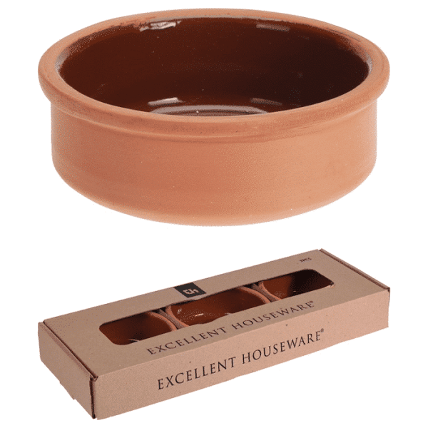 Set De 3 Bols En Terre Cuite 200Ml