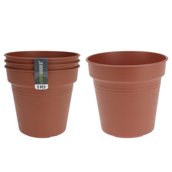 Pot De Fleurs Rond En Plastique 1L