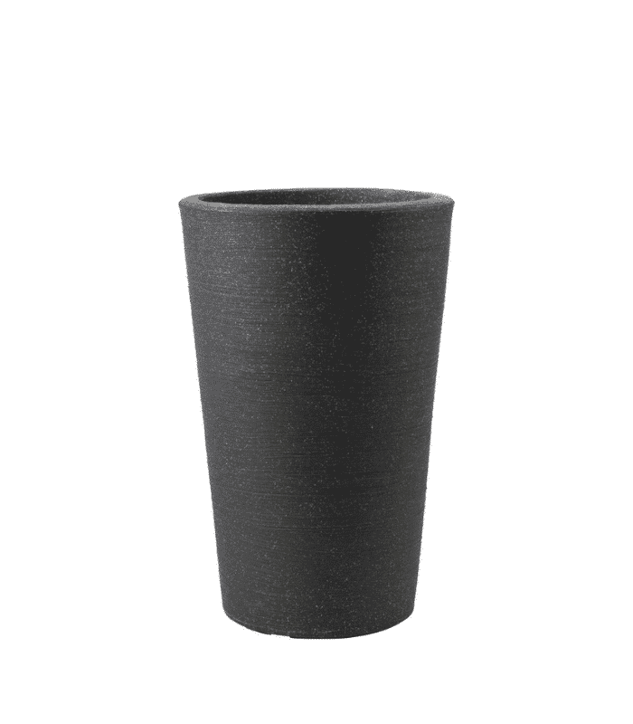 Pot Jardin 55X55X35Cm Granit Noir - Mr.Bricolage Maroc