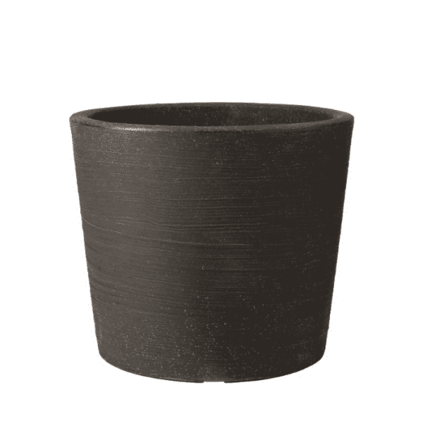 Pot Jardin 40X40X35Cm Granit Noir