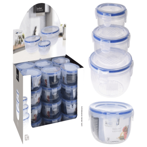 Set de 3 boîtes alimentaire rondes