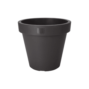 Pot De Fleurs Rond Anthracite 40Cm