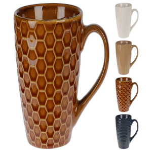 Tasse en grès 200ml 4 assorties
