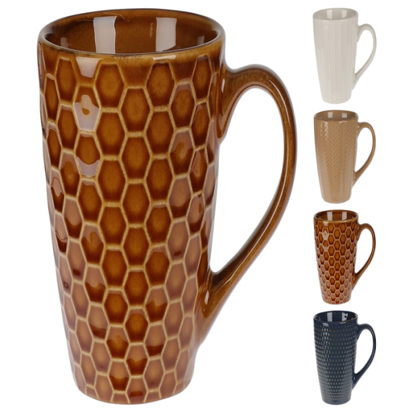Tasse en grès 200ml 4 assorties