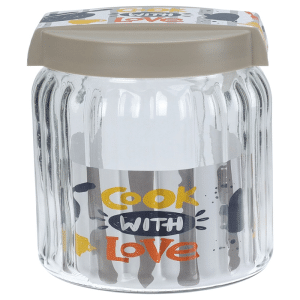 Bocal de conservation en verre avec couvercle 1400ml