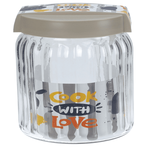 Bocal de conservation en verre avec couvercle 1400ml