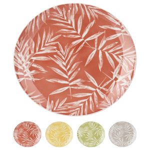 Assiette en porcelaine 27cm 4 assorties