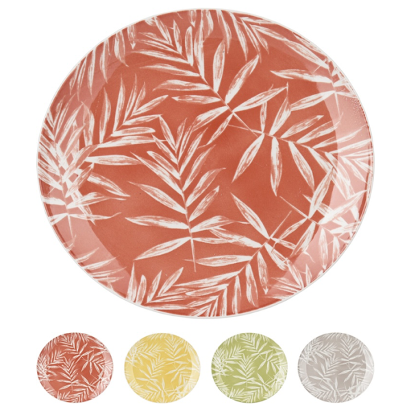 Assiette en porcelaine 27cm 4 assorties