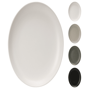 Assiette en grès 20cm 4 assorties