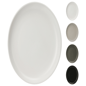 Assiette en grès 27cm 4 assorties