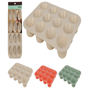 Moule à muffins cupcakes en silicone 33 x 25 x 3cm