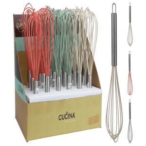 Fouet en silicone 26cm 3 assortis
