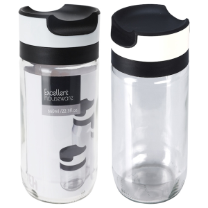 Bocal de conservation rond en verre 660ml
