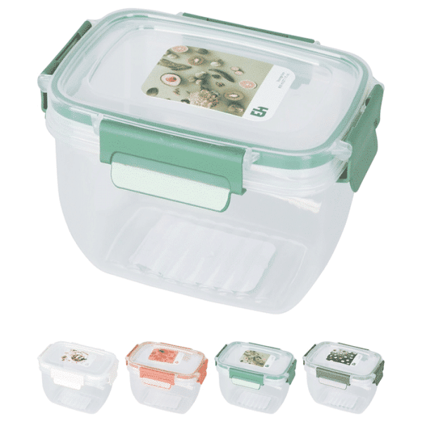 Boîte de rangement alimentaire 800ml 4 assortis