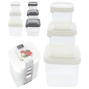 Set de 3 boîtes de rangement alimentaire 2 assortis