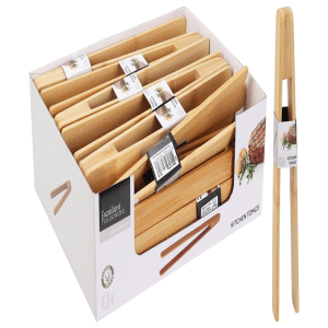 Pince de service en bambou 24 cm