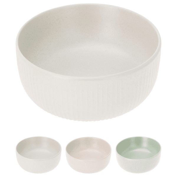 Assiette en grès profond 3 assorties