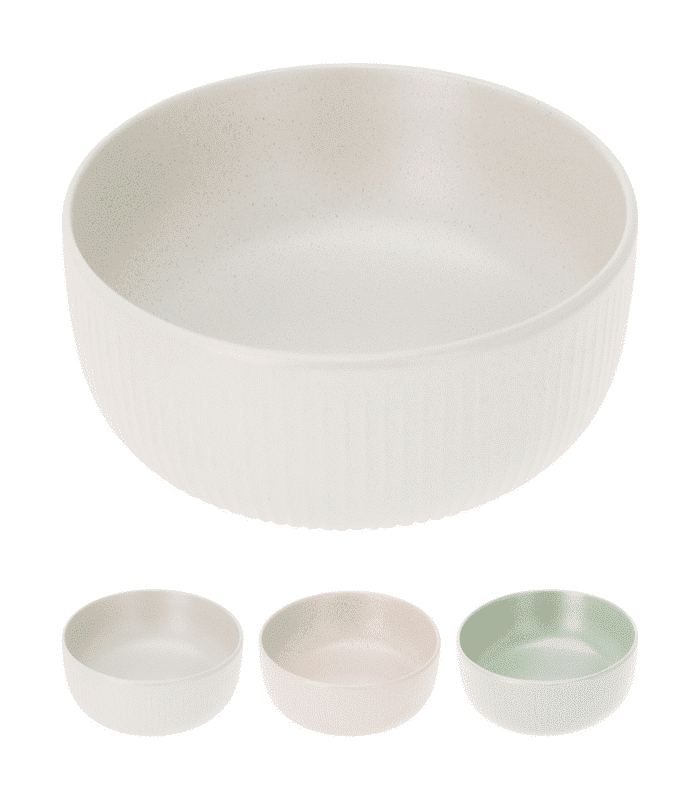 973666 Assiette en grès profond 3 assorties – Image 1