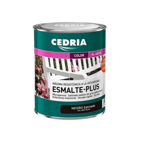 Peinture Bois Opaque Noir 750 Ml Émail-Plus