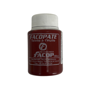 Teinte Facopate Huile Oxyde Rouge 100Cc