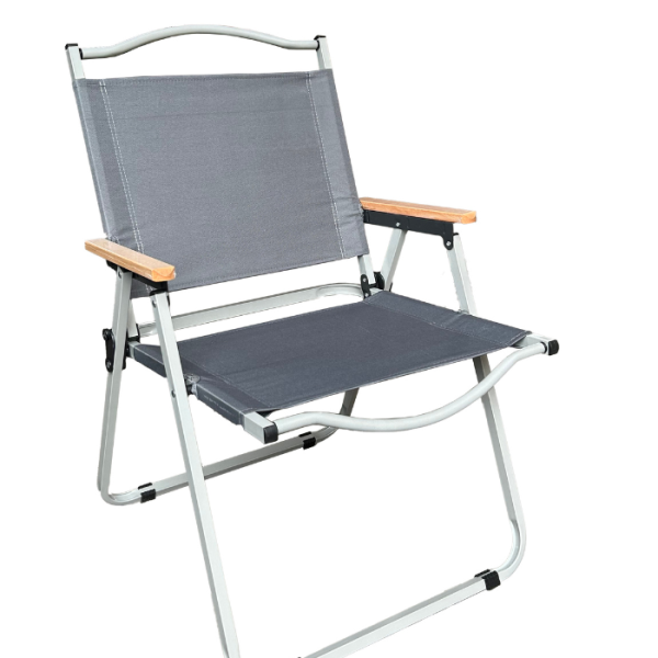 Chaise Camping Pliable Gris Foncé 600D Oxford 54 X 56 X 79 Cm
