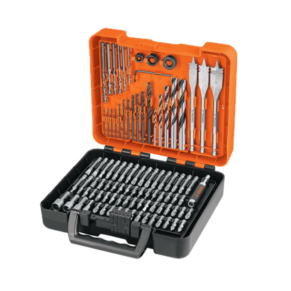 Set de 100 forets multi-matériaux et embouts